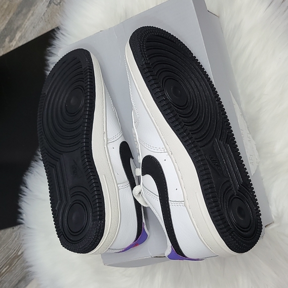 Nike Force 1 (PS) Summit White Black Sneakers-12c - Picture 7 of 9